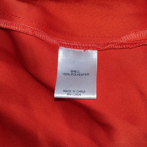 L'Academie 'Connor' Red Satin Midi Dress Size M - Picture 5 of 5